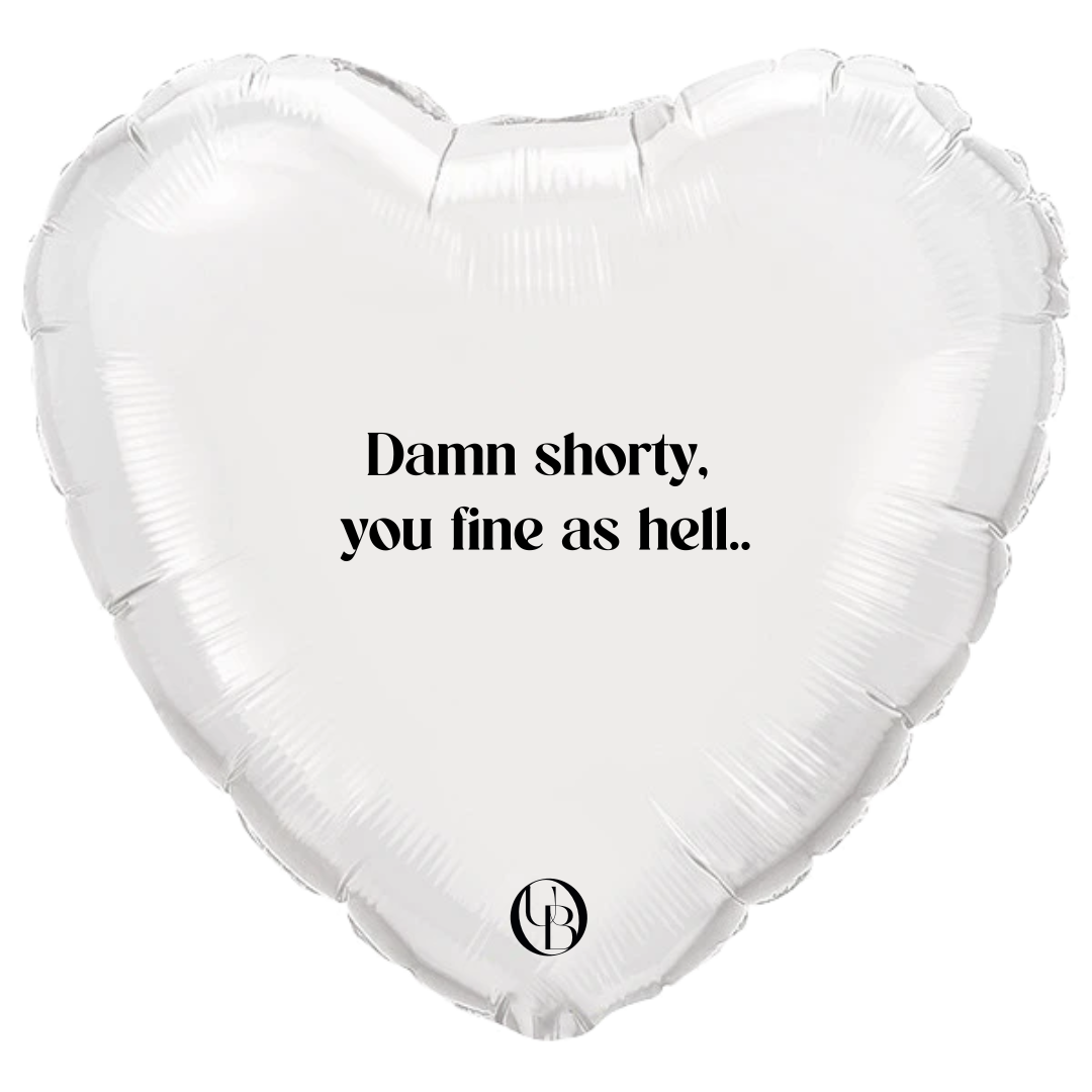 Folieballon liefde - 'fine as hell'