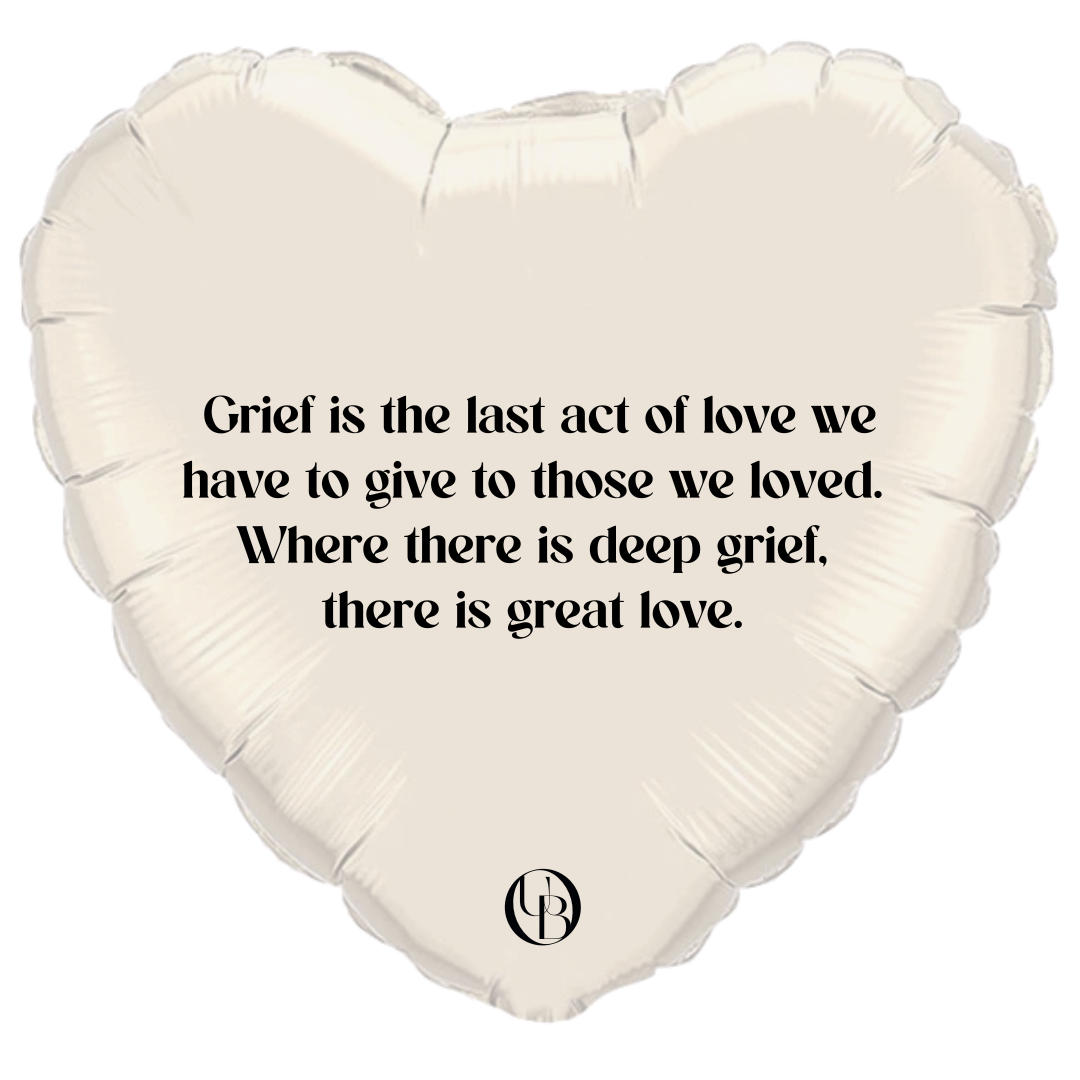 Folieballon support - 'last act of love'