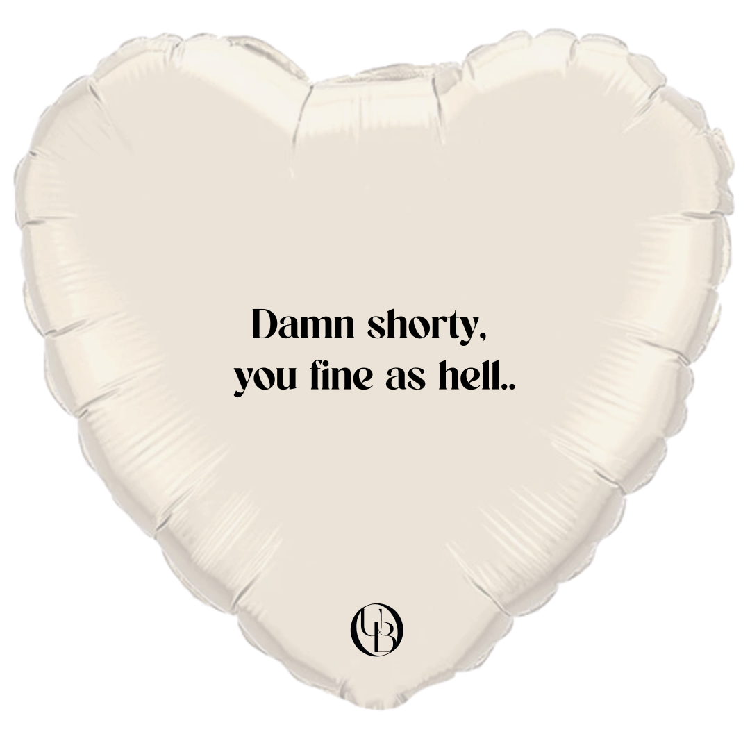 Folieballon liefde - 'fine as hell'