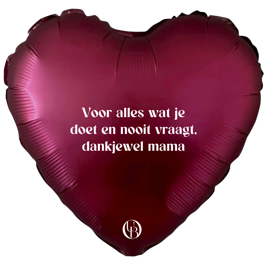 Folieballon moederdag - 'dankjewel mama'