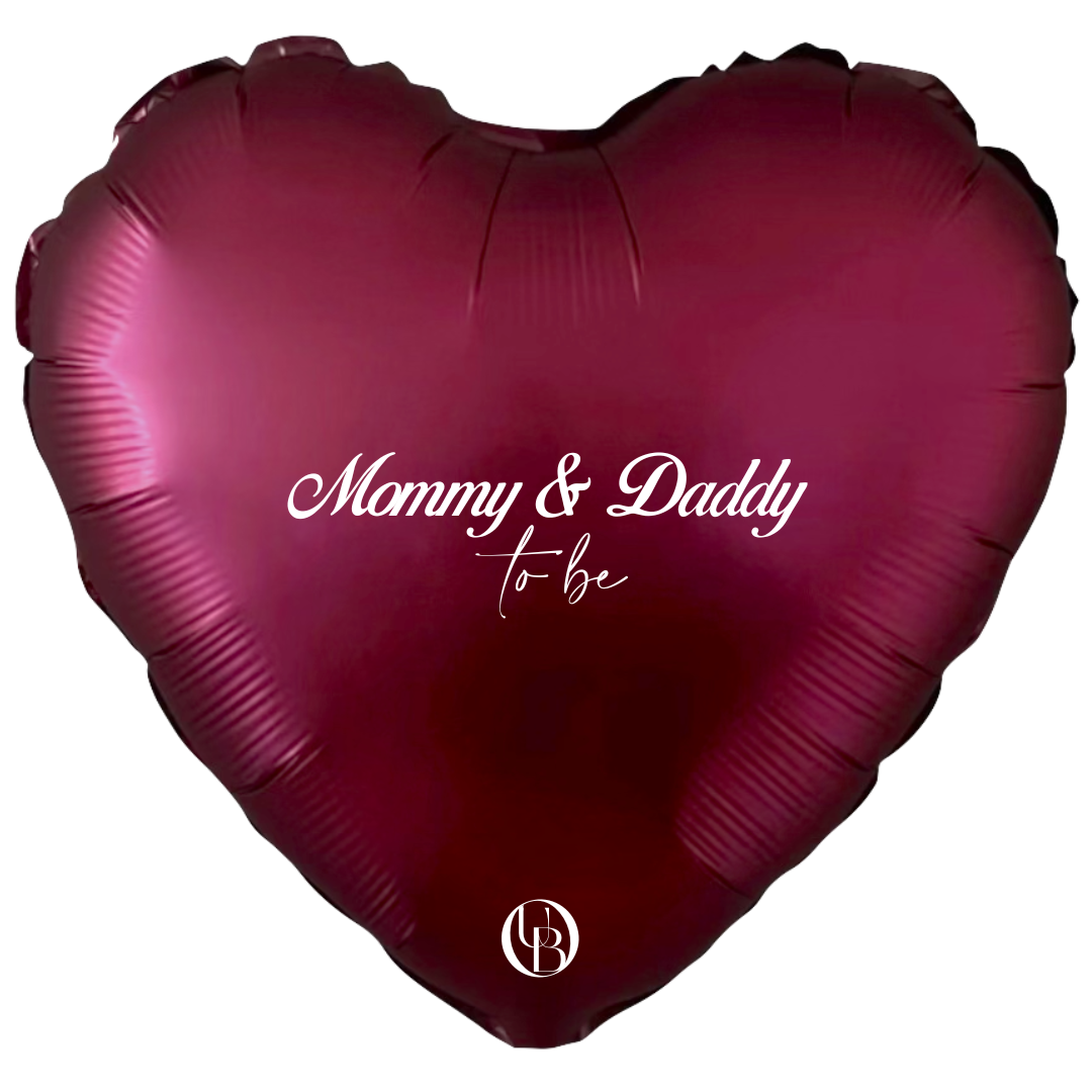 Folieballon geboorte - 'mom & dad to be'