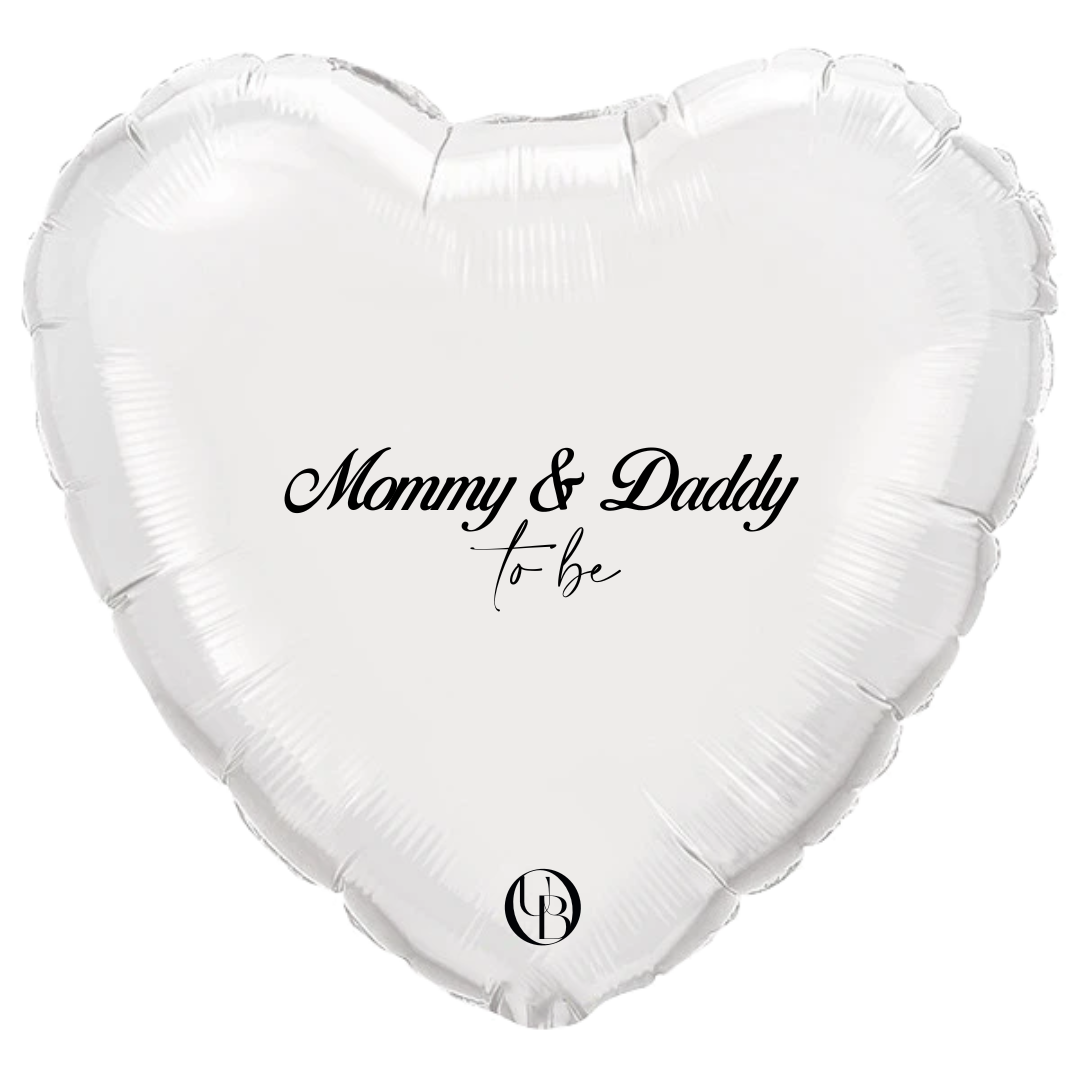 Folieballon geboorte - 'mom & dad to be'