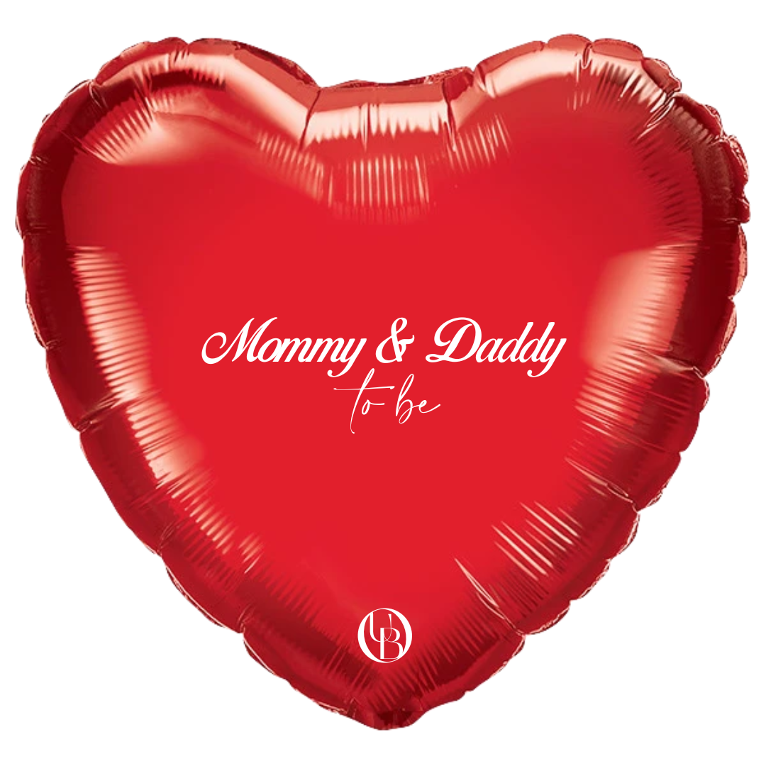 Folieballon geboorte - 'mom & dad to be'