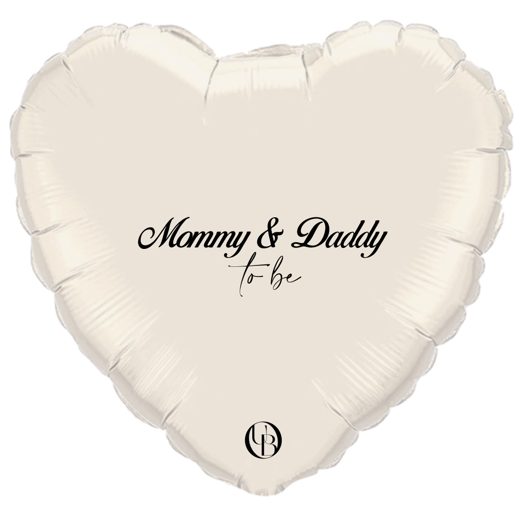 Folieballon geboorte - 'mom & dad to be'