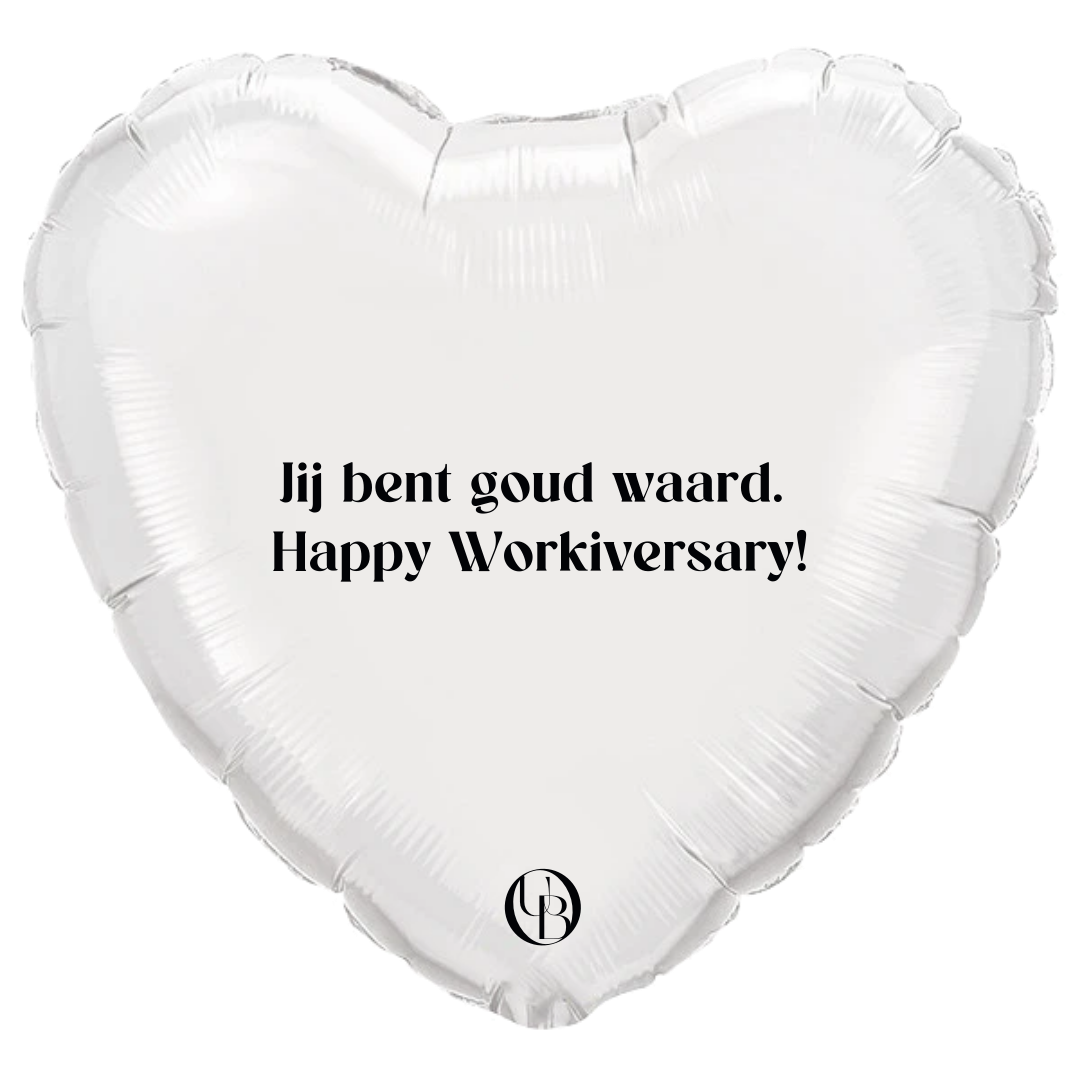 Folieballon zakelijk - 'keep the momentum going'