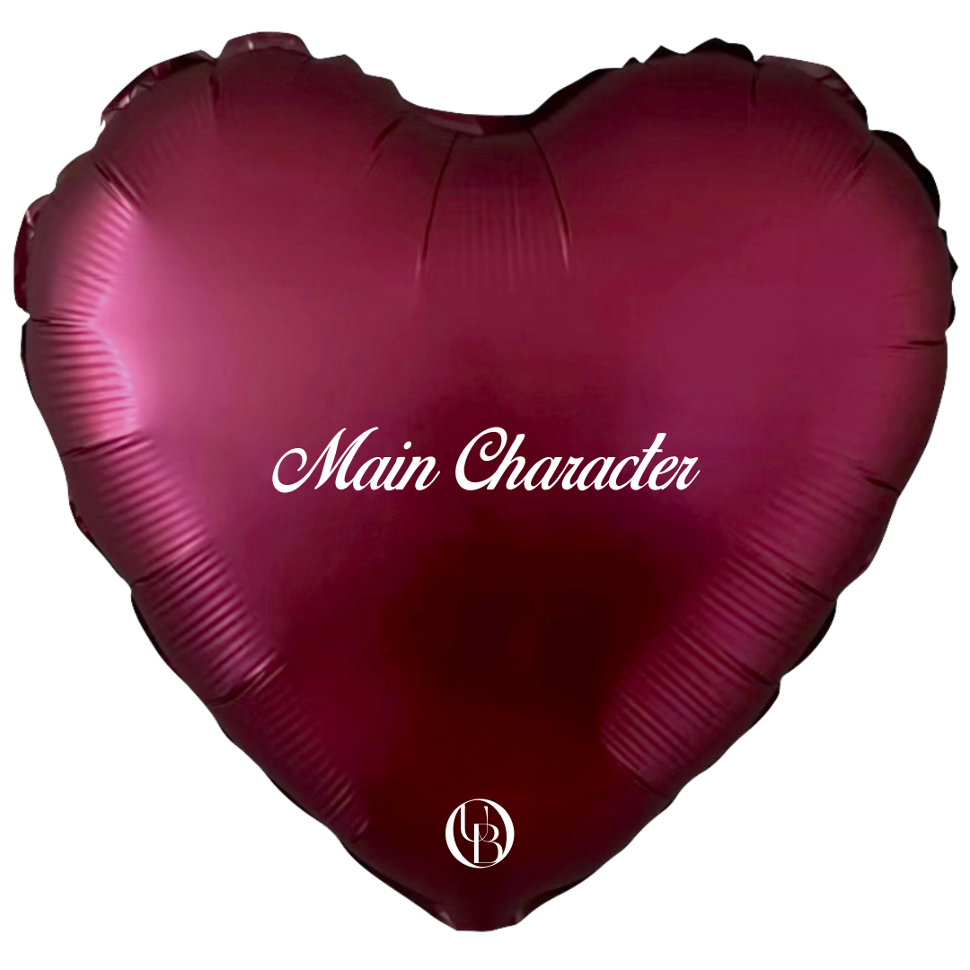 Folieballon that girl - 'main character'