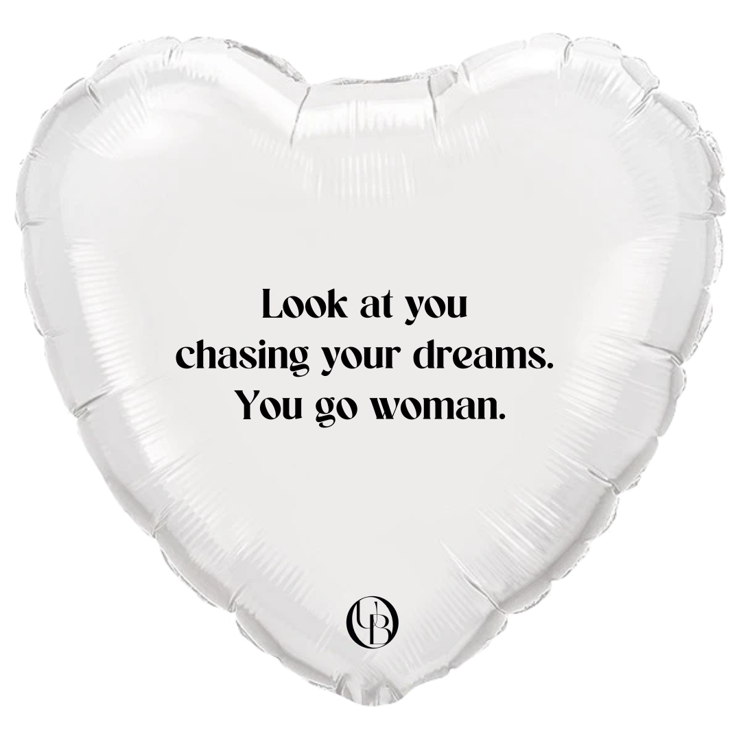 Folieballon vriendschap - 'you go woman'