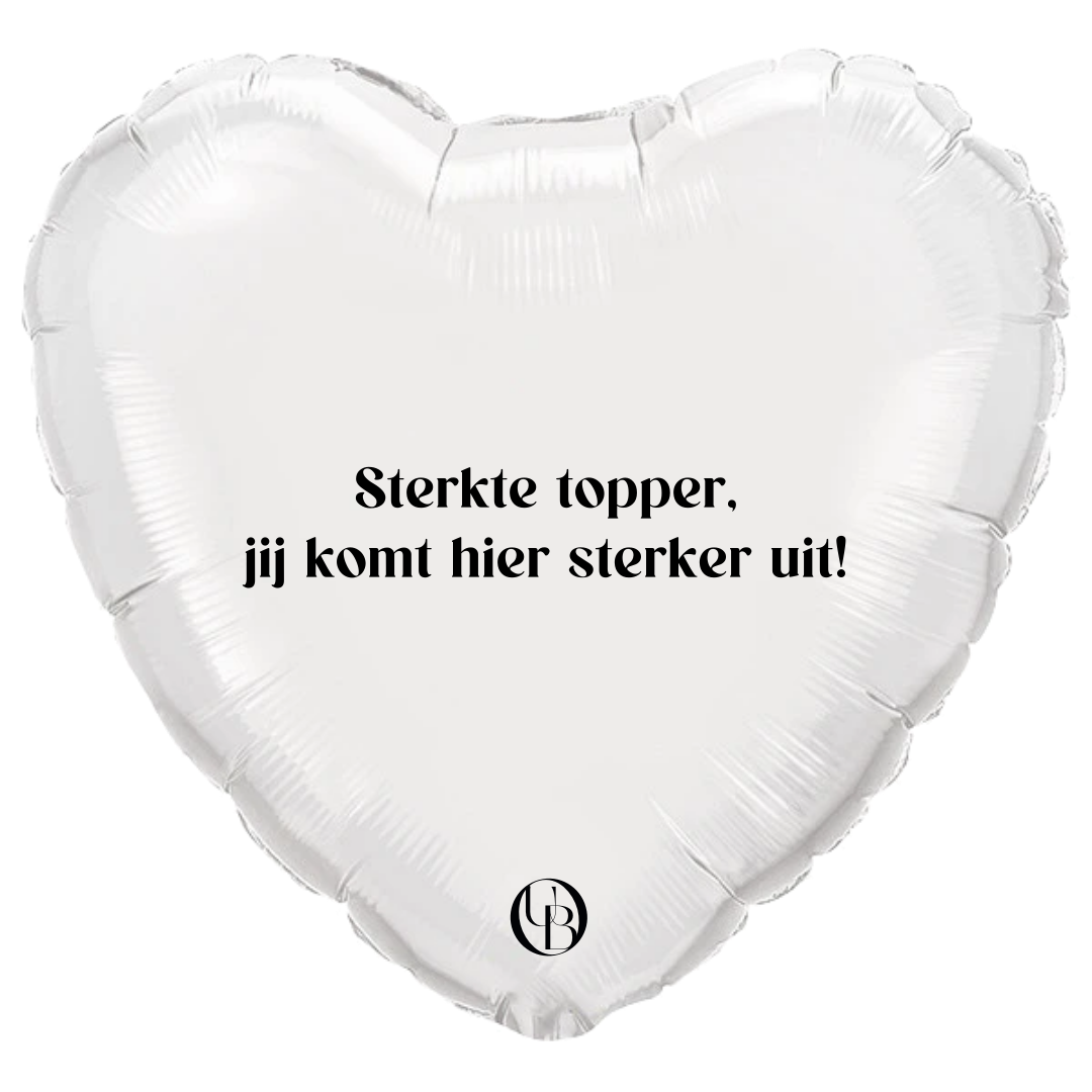 Folieballon zakelijk - 'sterkte topper'