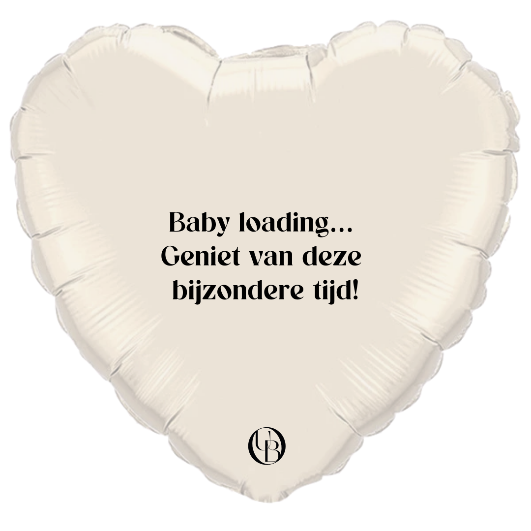 Folieballon zakelijk - 'baby loading...'