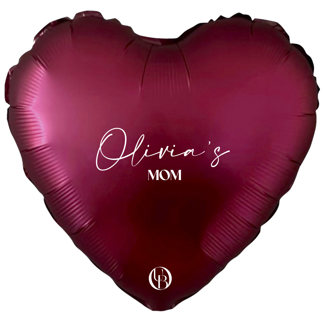 Folieballon geboorte - '... mom'