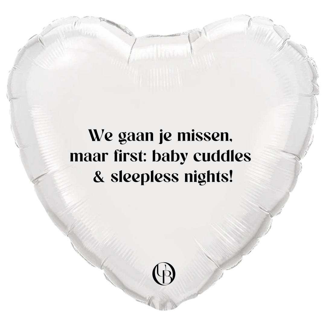 Folieballon zakelijk - 'baby cuddles'