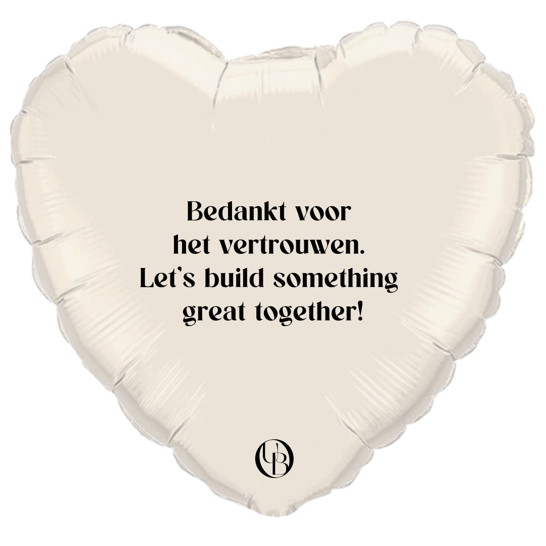 Helium ballon bedankt klanten – toon waardering voor loyaliteit