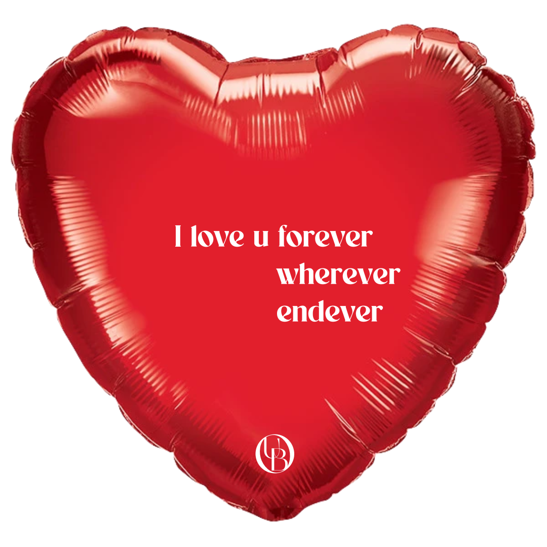 Gepersonaliseerde liefdesballon als cadeau voor je partner