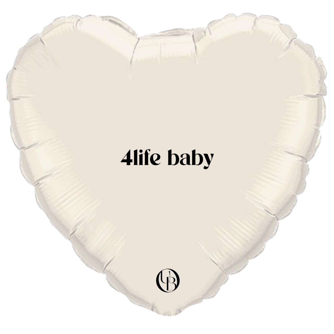 Gepersonaliseerde ballon met naam en romantische boodschap