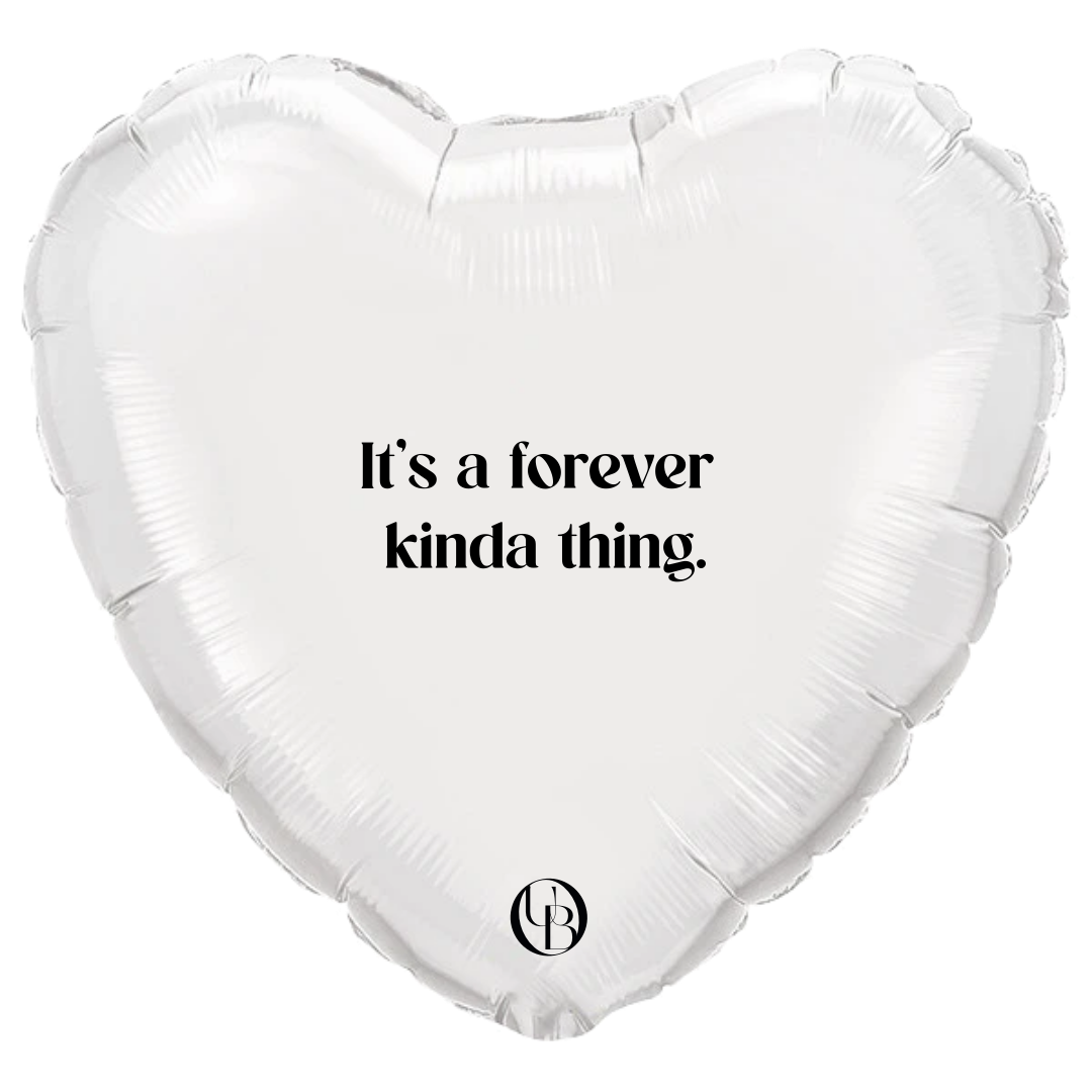 cadeau voor je geliefde: helium ballon met romantische boodschap