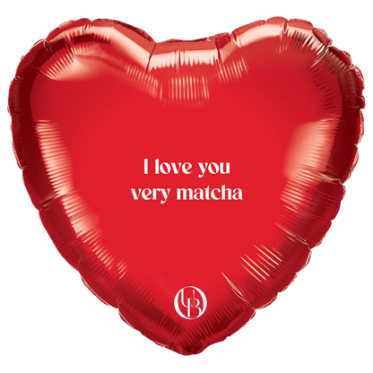 Folieballon liefde - 'ILY Matcha'