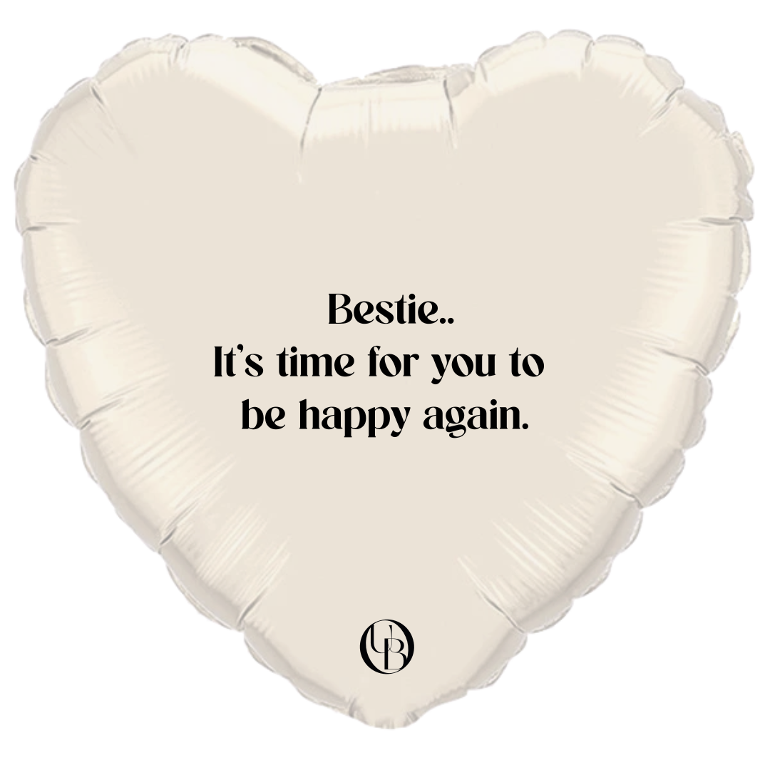 Folieballon vriendschap - 'happy again'