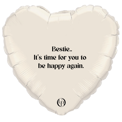 Folieballon vriendschap - 'happy again'
