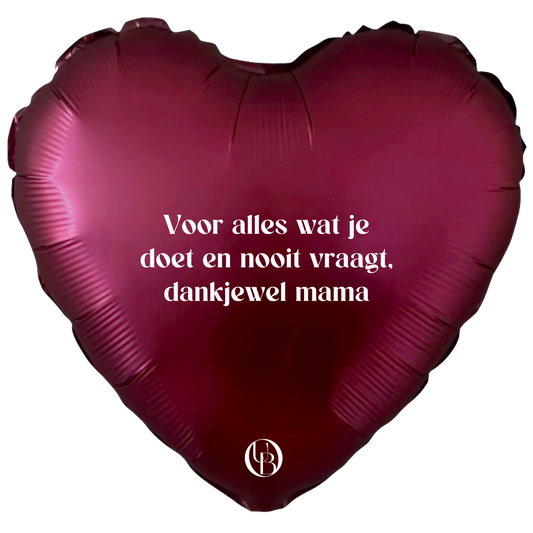 Folieballon moederdag - 'dankjewel mama'