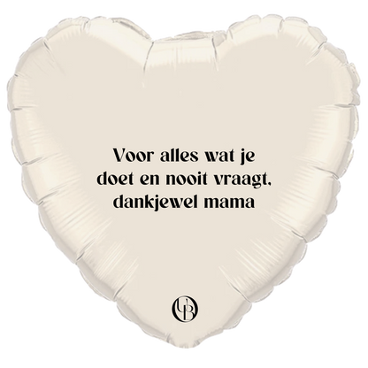 Folieballon moederdag - 'dankjewel mama'
