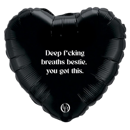 Folieballon vriendschap - 'deep breaths'