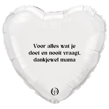 Folieballon moederdag - 'dankjewel mama'
