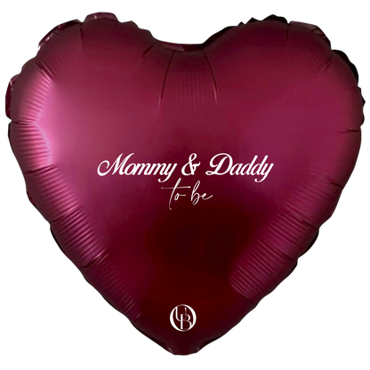 Folieballon geboorte - 'mom & dad to be'