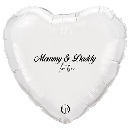 Folieballon geboorte - 'mom & dad to be'