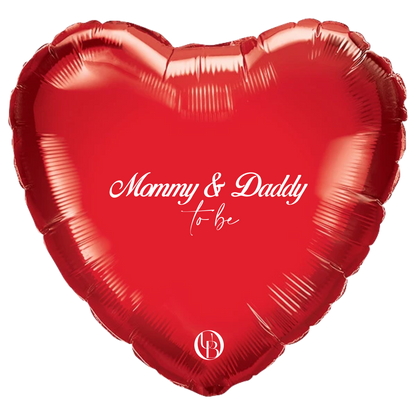 Folieballon geboorte - 'mom & dad to be'