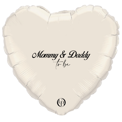 Folieballon geboorte - 'mom & dad to be'