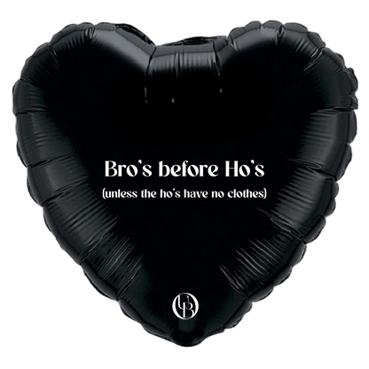 Folieballon vriendschap - 'bro's before ho's'
