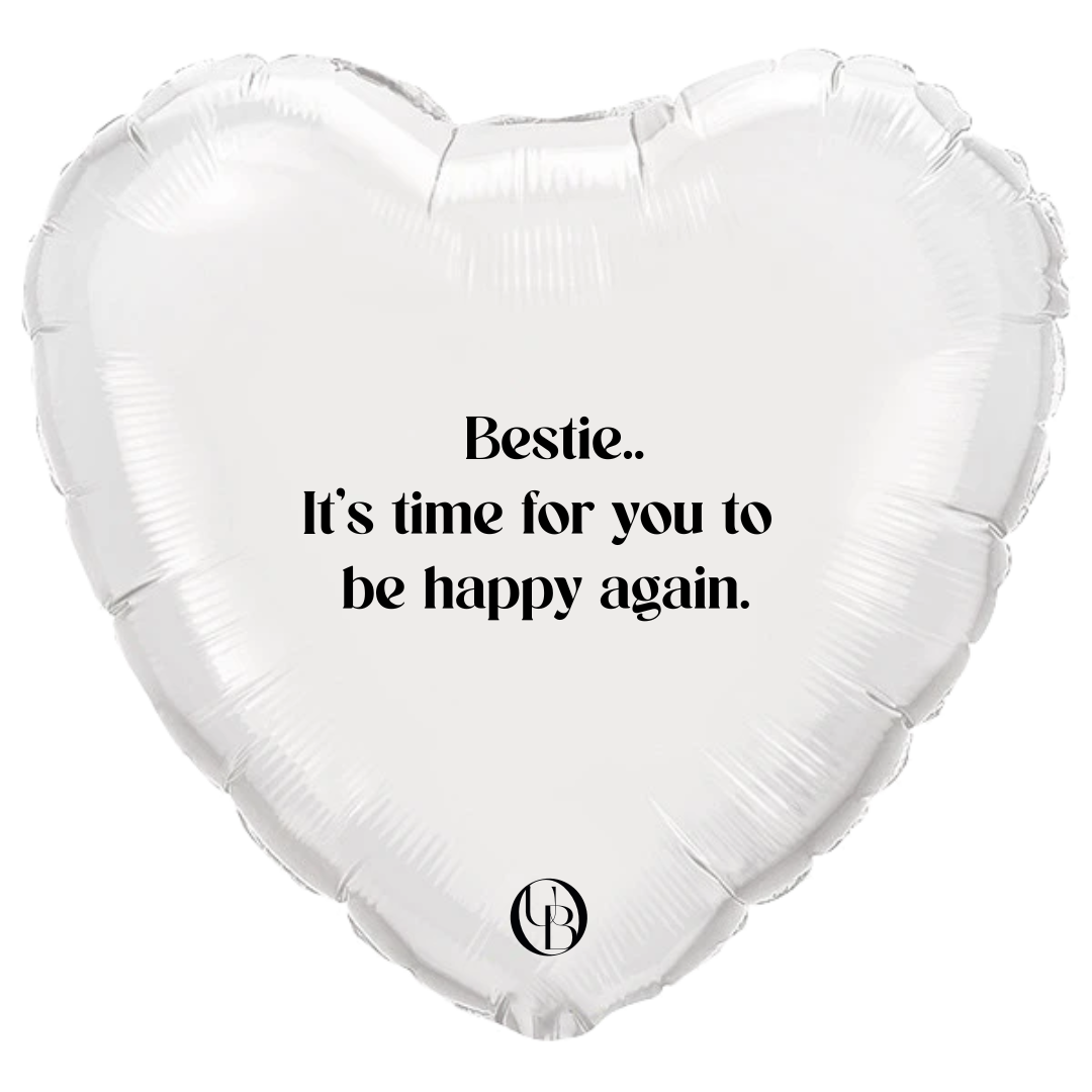 Folieballon vriendschap - 'happy again'