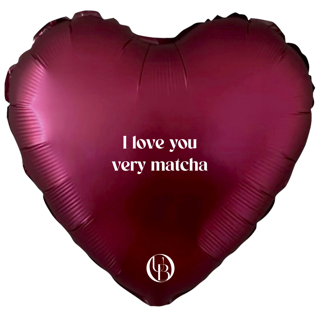 Folieballon liefde - 'ILY Matcha'
