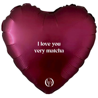 Folieballon liefde - 'ILY Matcha'