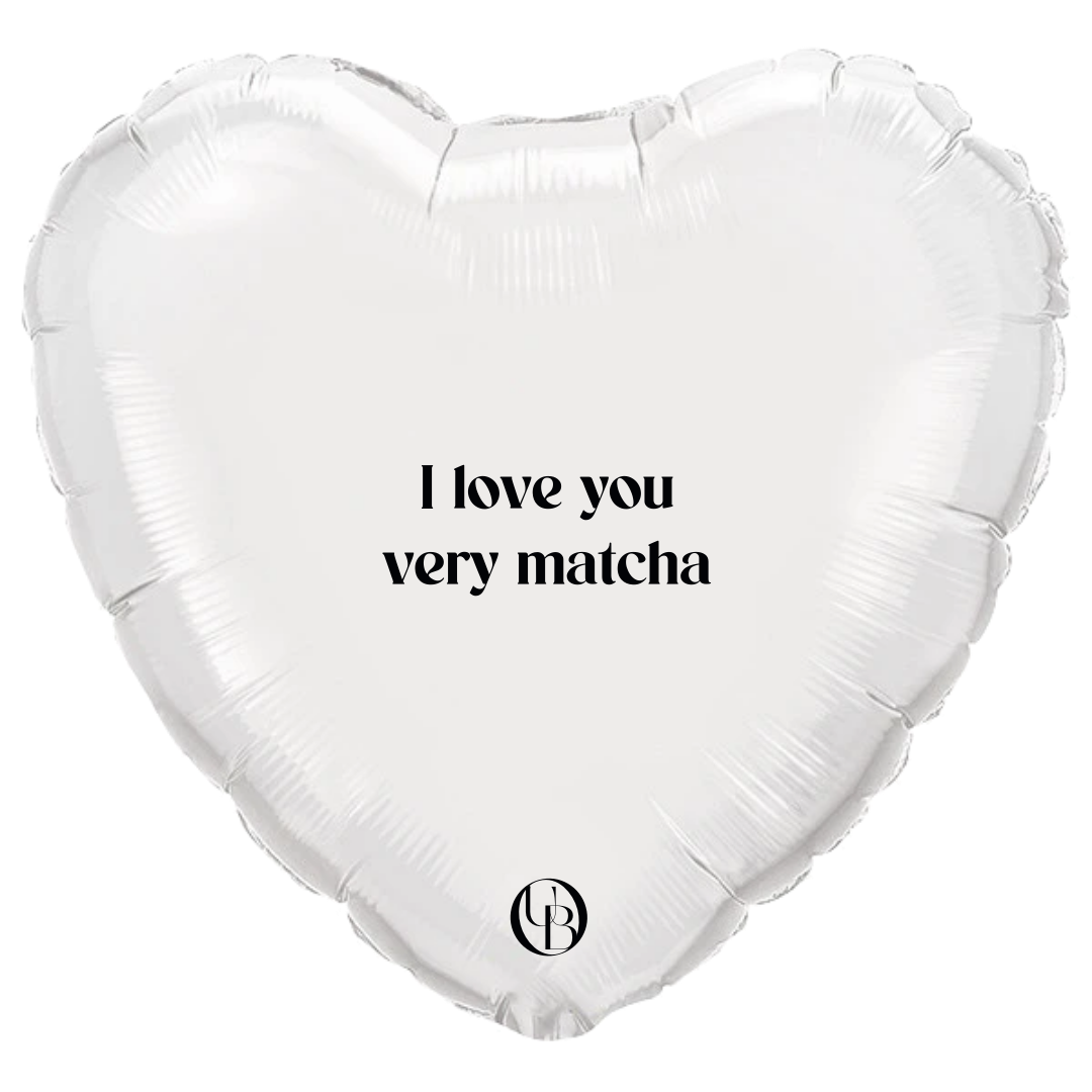 Folieballon liefde - 'ILY Matcha'