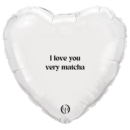 Folieballon liefde - 'ILY Matcha'