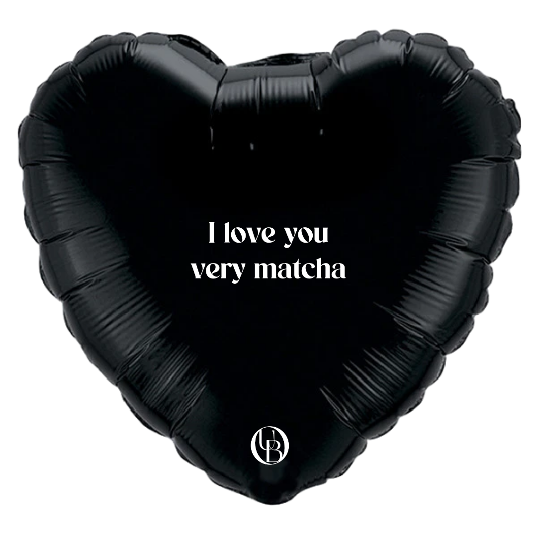 Folieballon liefde - 'ILY Matcha'