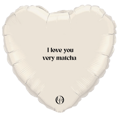 Folieballon liefde - 'ILY Matcha'
