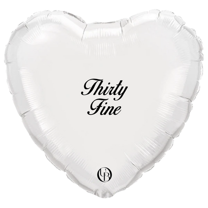 Helium ballon twintigste verjaardaggepersonaliseerd cadeau met tekst