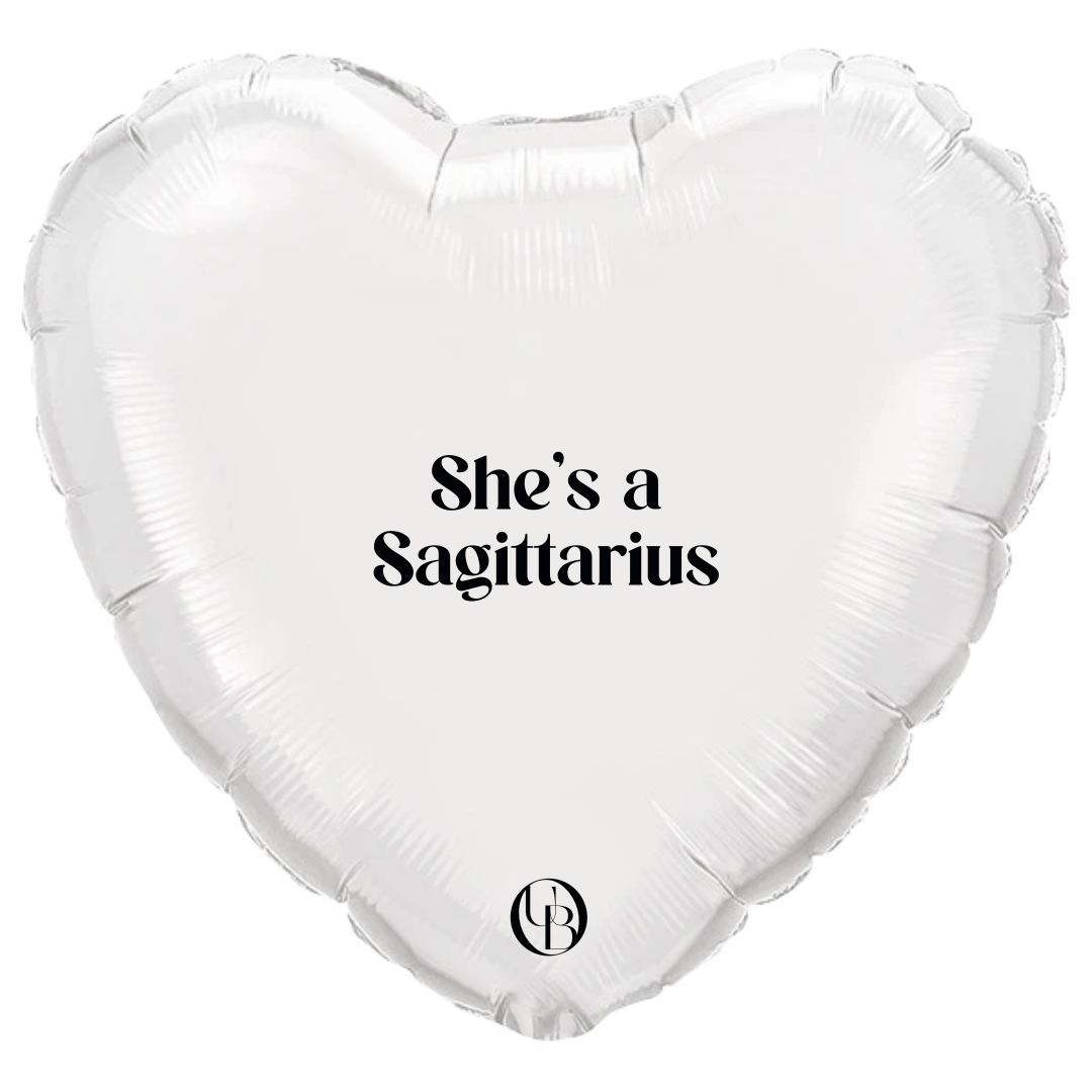 Statement ballon sterrenbeelden – luxe heliumballon met tekst
